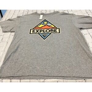 Explore T-Shirt Men’s Size XL Color Gray Graphic T-Shirt NWT